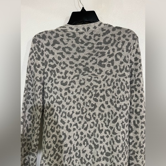 Jessica Simpson size XS cotton 100% cotton, long duster animal print gray - Picture 6 of 7